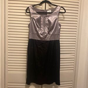 Black and silver cocktail dress